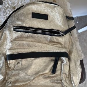 Top shop backpack gold